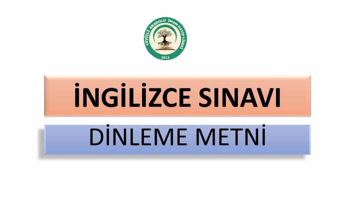 İNGİLİZCE DİNLEME SINAVI